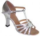 Tiffany - Silver - T-Strap Latin or Ballroom Dance Shoe