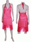Pink Layered Halter Dress