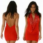 Red Sequin Drop Front Top or Mini Dress