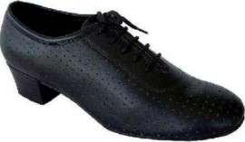 Ruth Black Leather Ballroom Dance Shoe